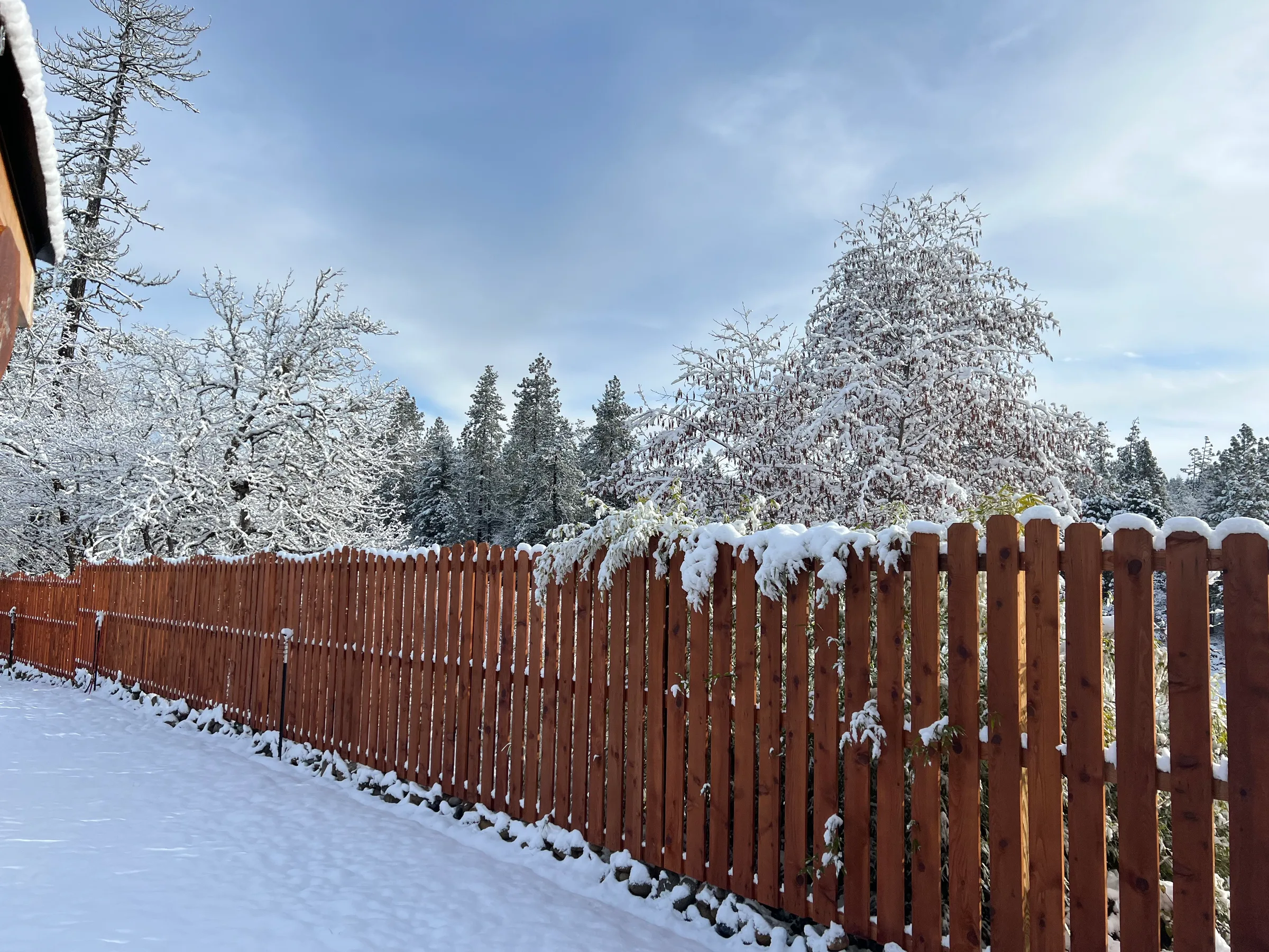 Completed residential fence
